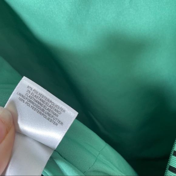 Nine West Green Striped Ruffle Dress - Picture 7 of 12